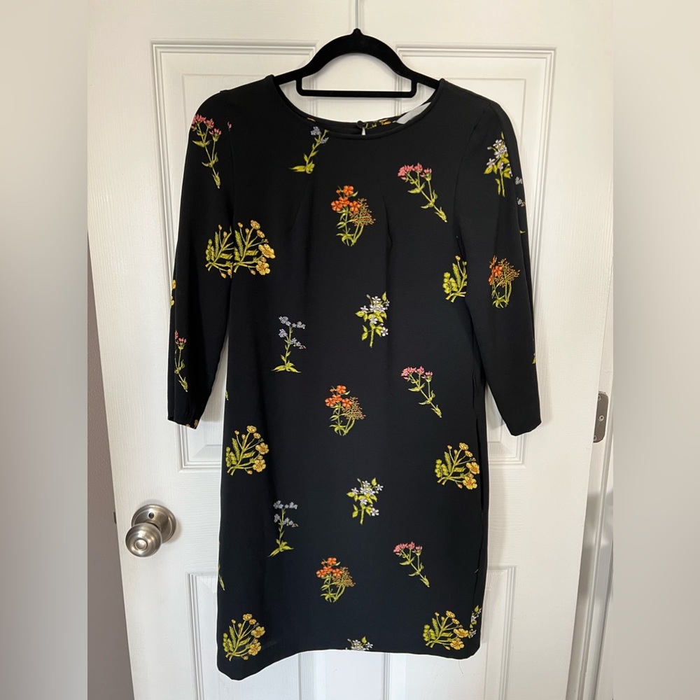 H&M Black Floral Dress
